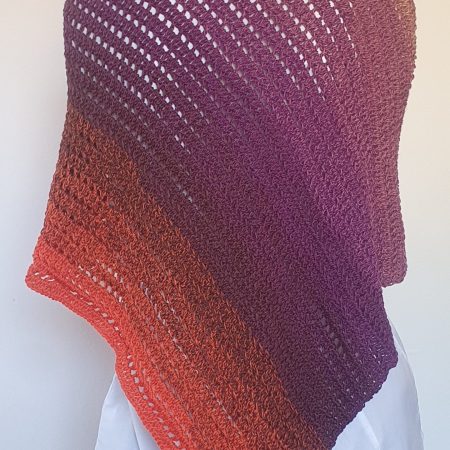 Ombre Dragon Belly Shawl