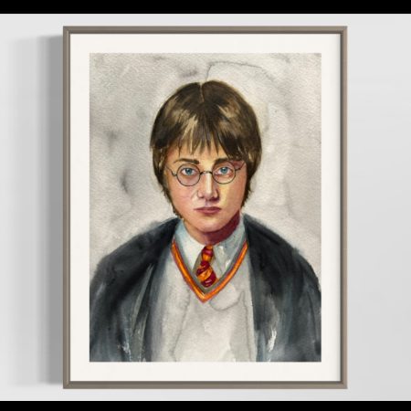 Wizard, watercolour painting, size A4