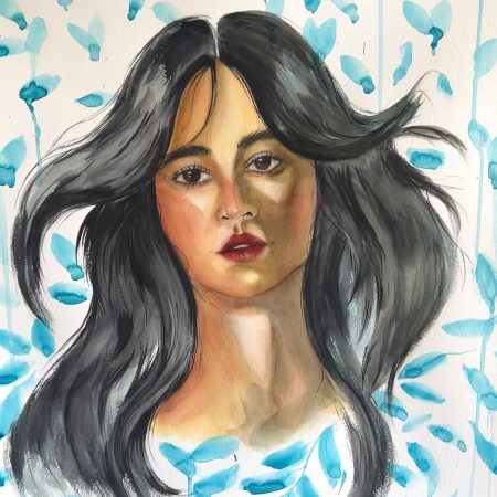 II, Watercolour portrait painting
