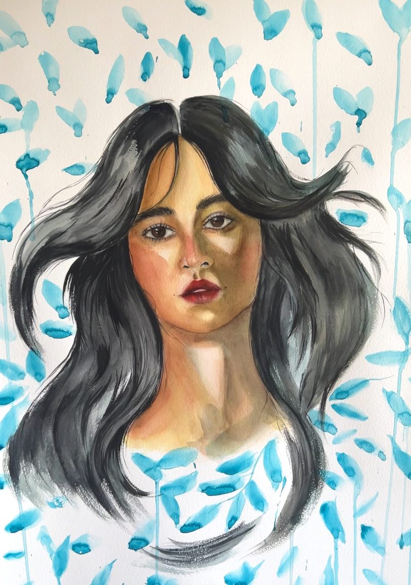 II, Watercolour portrait painting