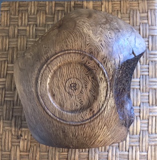 Handturned Holme Oak Bowl: Curly