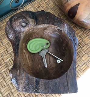 Handturned Holme Oak Bowl: Curly