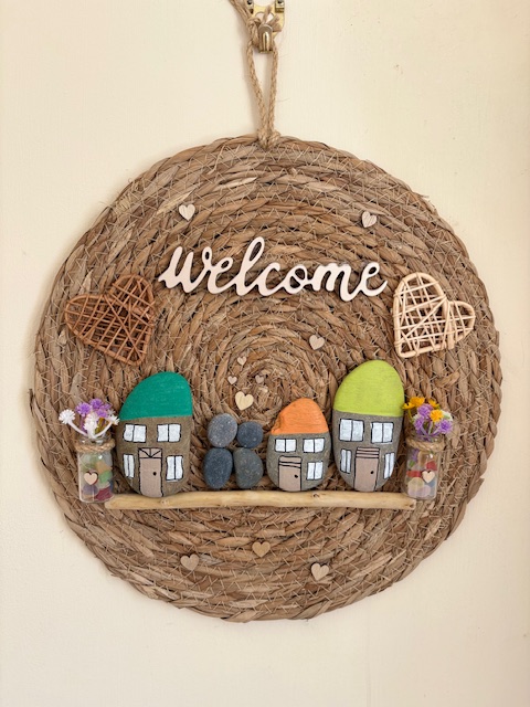 Woven Welcome – Rustic Heart & Home Design Wall Hanging