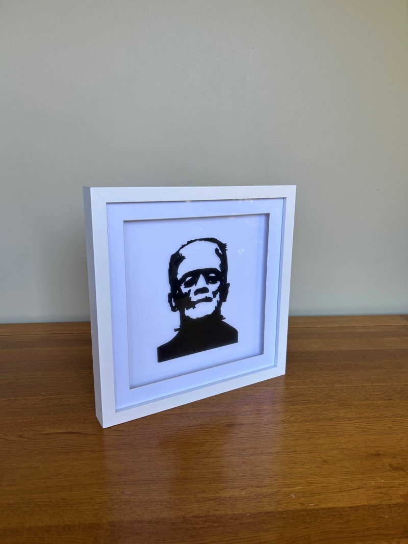 Frankie - Wood Silhouette Framed Art Pop Toy Films Home