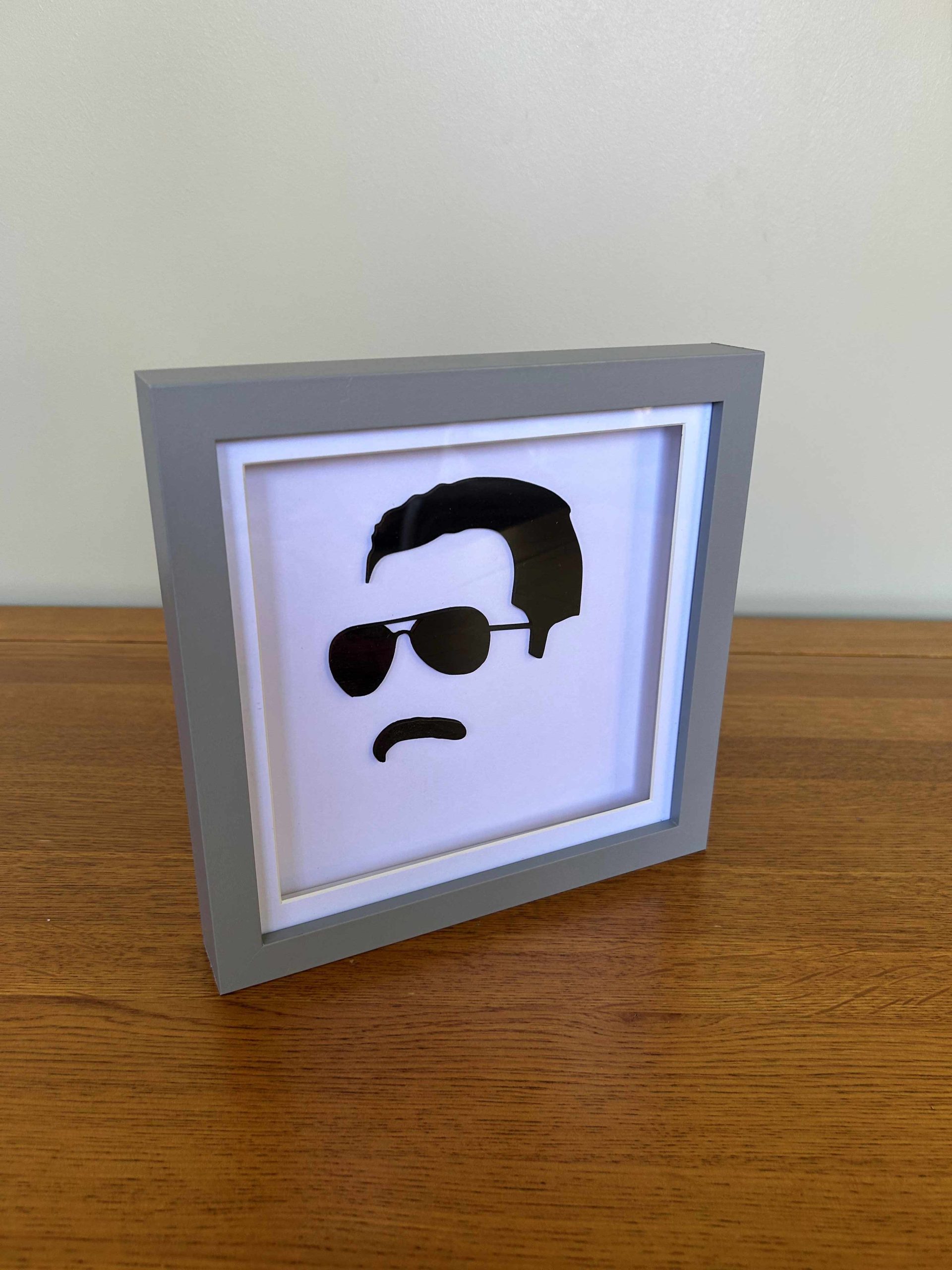 Freddie - Wood Silhouette Framed Art Pop Toy Films Home