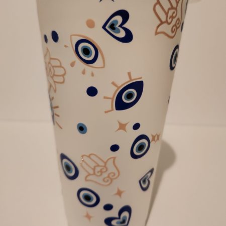 Evil eye cold cup tumbler