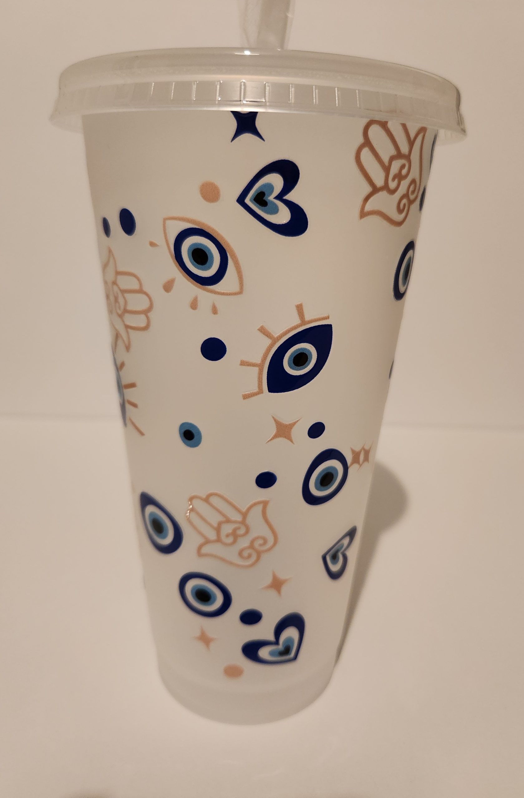 Evil eye cold cup tumbler