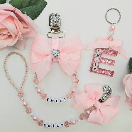 Personalised Pram Charm,Pesonalised Dummy Clip,New Baby gift,Baby shower gift, Baby Bag Charm