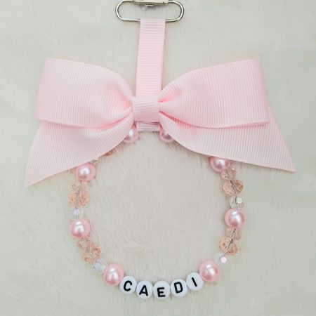 Personalised Pram Charm,Pink pram charm,New Baby girl gift,Baby shower gift