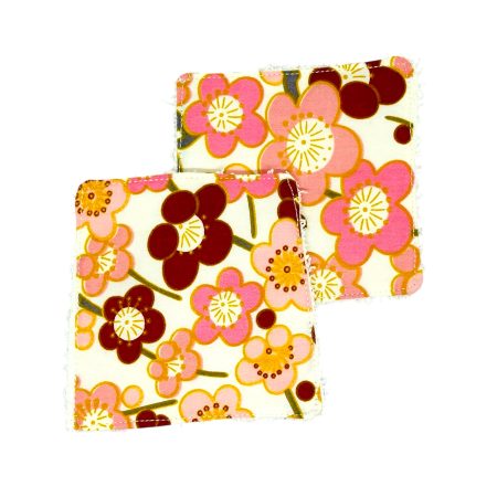Handmade, eco-friendly, reusable makeup remover pads.