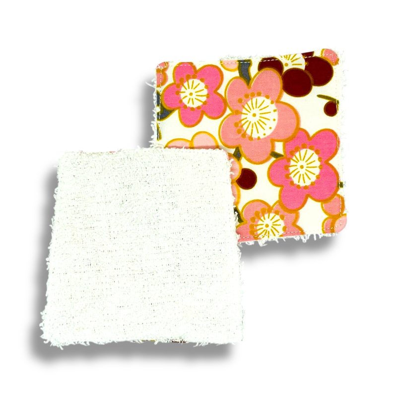 Handmade, eco-friendly, reusable makeup remover pads.