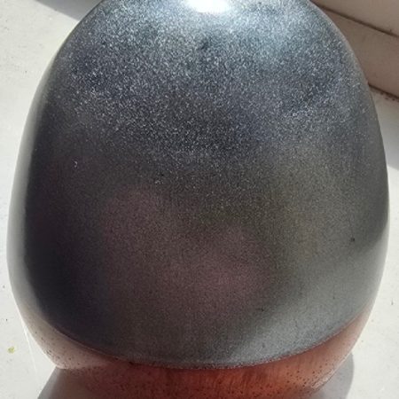 Silver and Copper Halloween Epoxy Resin Skull