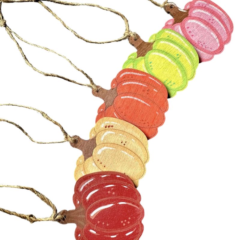 Colourful Pumpkin hanging decorations
