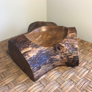 Holme Oak Log Bowl