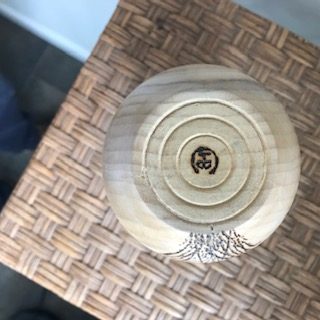 Double ‘Gourd’ Pyrographed Hollow Vase