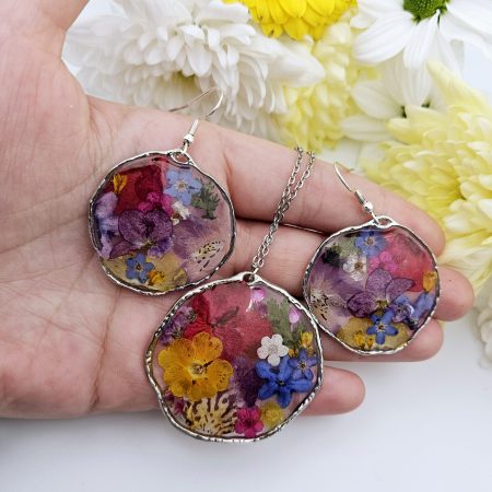 Botanical Bloom Earring and Necklace Set