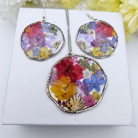 Botanical Bloom Earring and Necklace Set