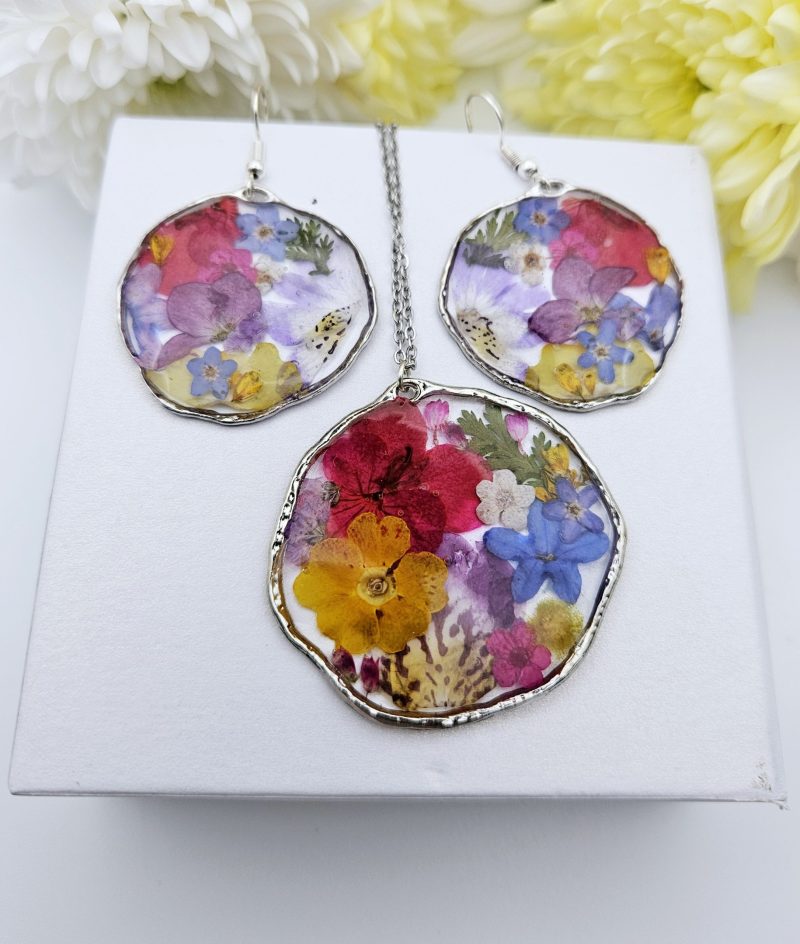 Botanical Bloom Earring and Necklace Set