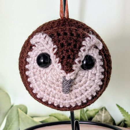 Tawny Owl baubles - hand crocheted ornament