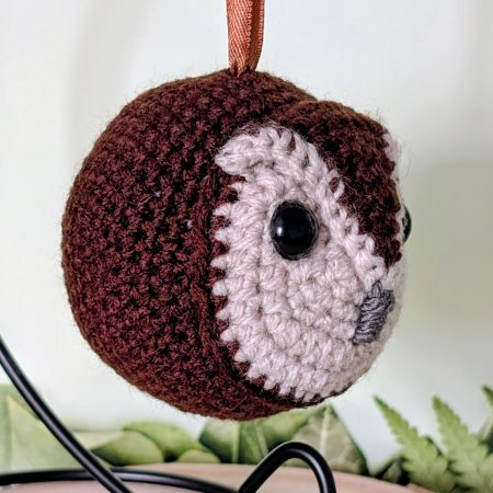 Tawny Owl baubles - hand crocheted ornament