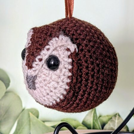 Tawny Owl baubles - hand crocheted ornament