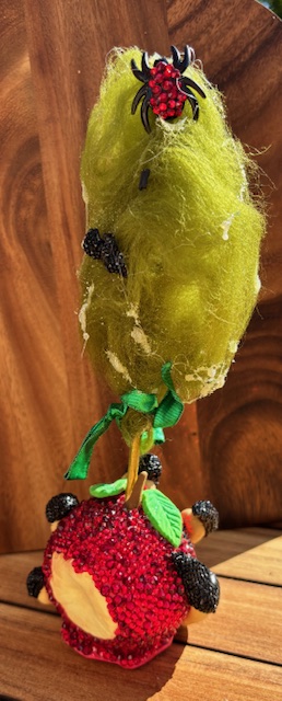 Halloween Witches Hand Holding Poison Apple
