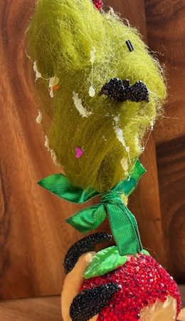 Halloween Witches Hand Holding Poison Apple