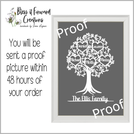 Personalised Family Tree Gift