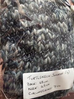 Doggie Basic Turtleneck Jumper in size Large