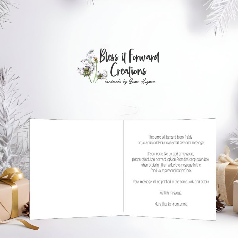 Personalised Postal Worker Christmas Card: Postman/Postwoman Thank You