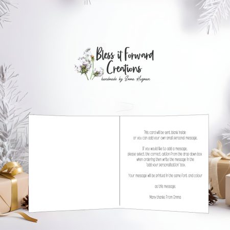 Personalised Postal Worker Christmas Card: Postman/Postwoman Thank You