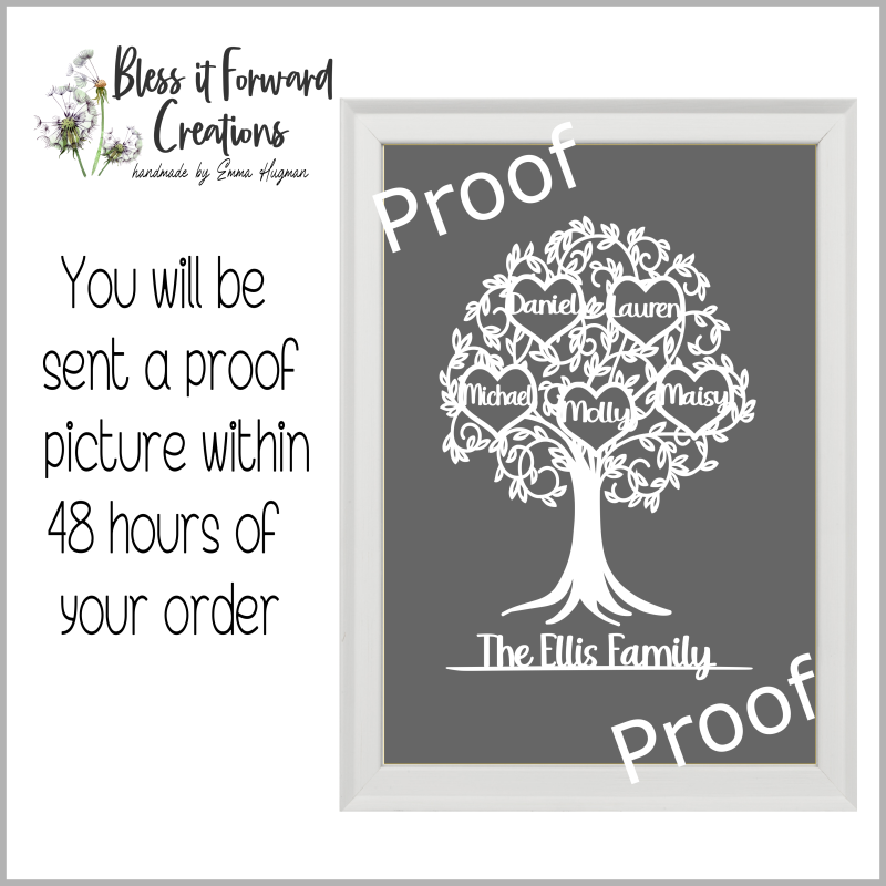 Personalised Family Tree Gift