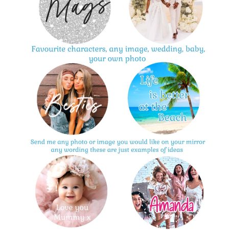 Personalised custom compact mirror,Any photo/image Personalised Gift,custom keyring,custom pin badge