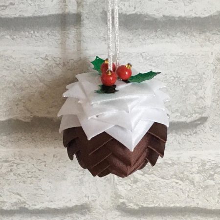 Christmas Pudding tree Decoration 6cm and 5cm