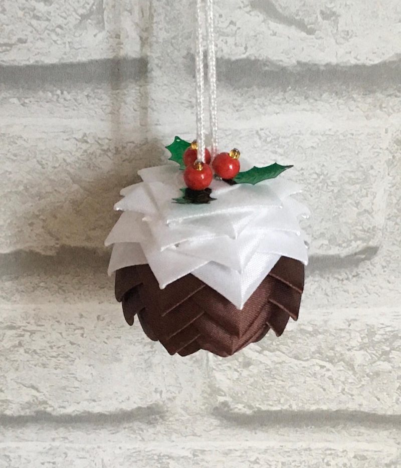 Christmas Pudding tree Decoration 6cm and 5cm