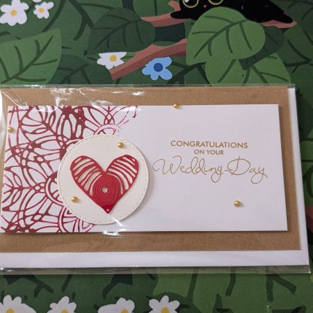 Wedding Day Cards with 3D Embellishments (Blank Inside) - Handmade In Sri Lanka
