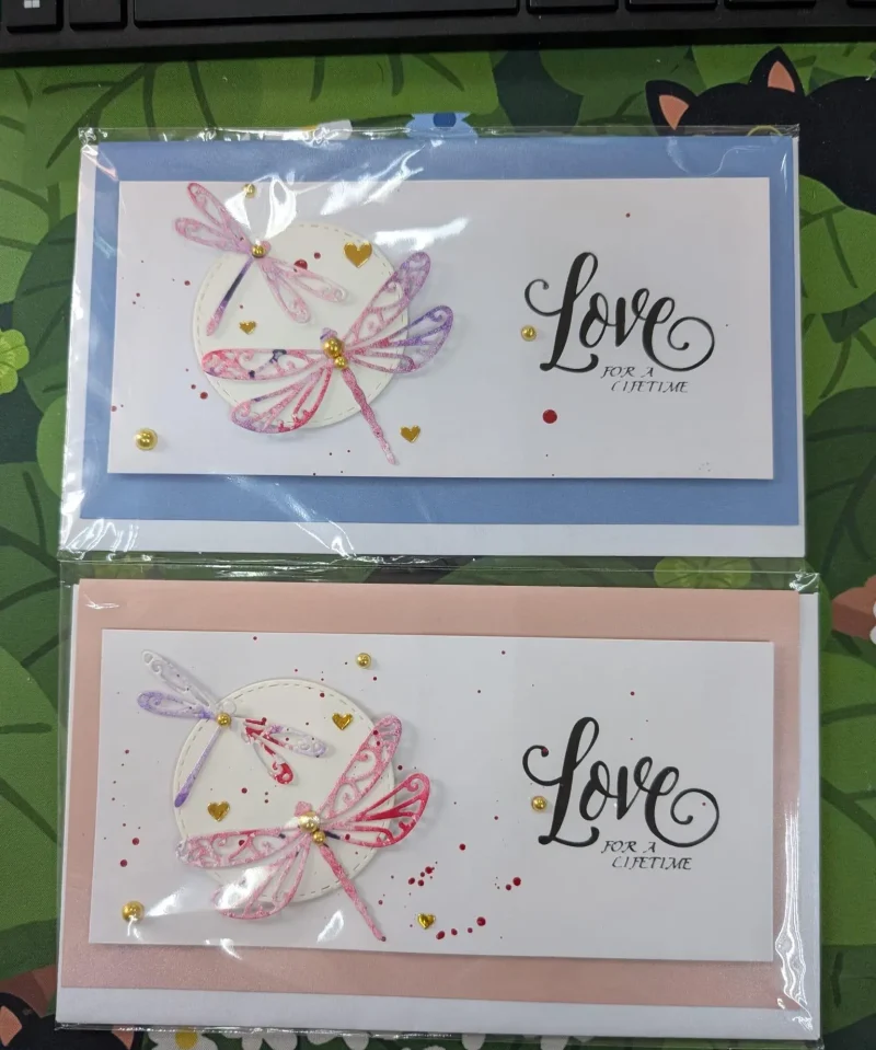 Valentines Day / Anniversary Cards with 3D Embellishments (Blank Inside) - Handmade In Sri Lanka