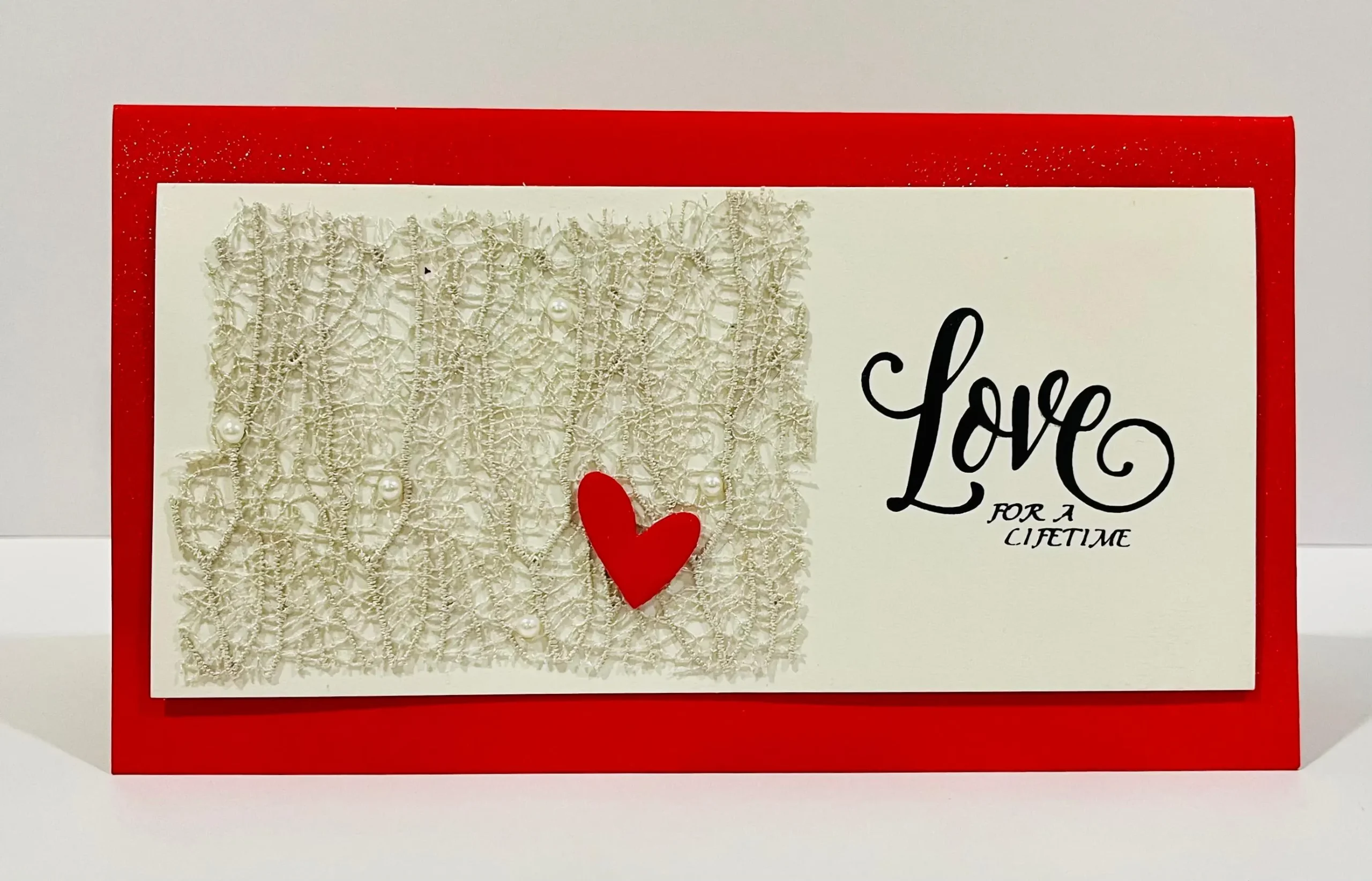 Valentines Day / Anniversary Cards with 3D Embellishments (Blank Inside) - Handmade In Sri Lanka
