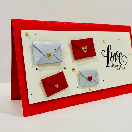 Valentines Day / Anniversary Cards with 3D Embellishments (Blank Inside) - Handmade In Sri Lanka