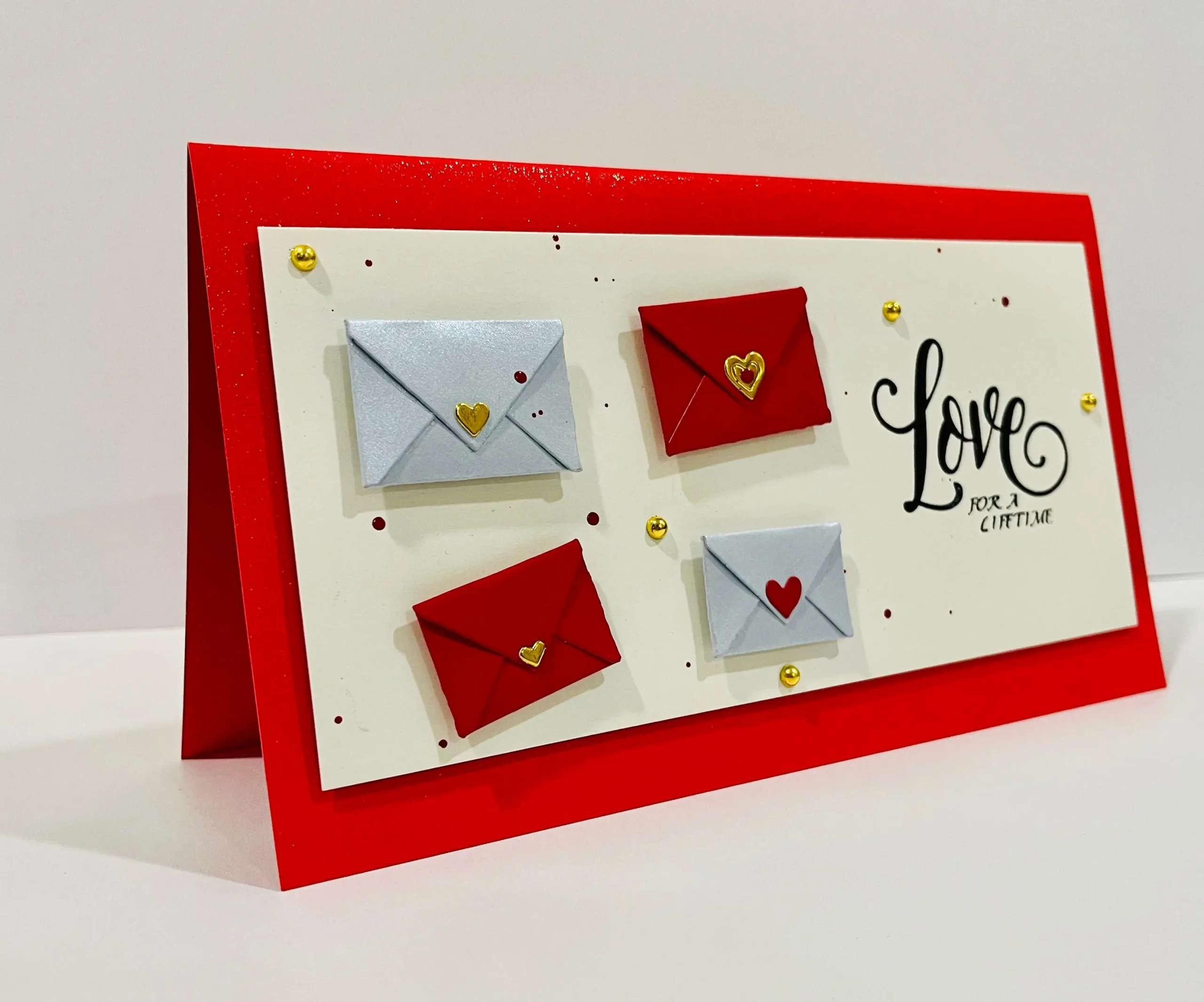 Valentines Day / Anniversary Cards with 3D Embellishments (Blank Inside) - Handmade In Sri Lanka