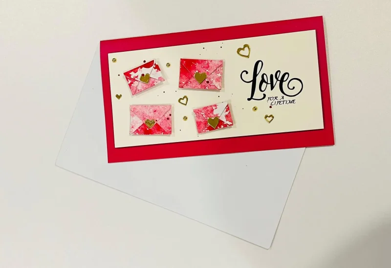 Valentines Day / Anniversary Cards with 3D Embellishments (Blank Inside) - Handmade In Sri Lanka