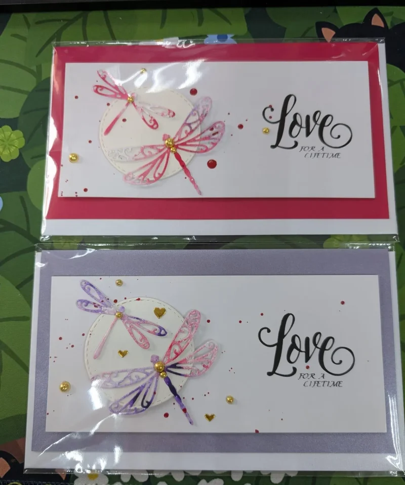 Valentines Day / Anniversary Cards with 3D Embellishments (Blank Inside) - Handmade In Sri Lanka