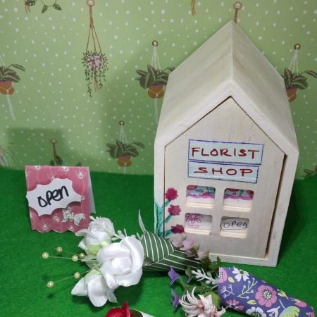 Handmade Decorative Florist Shop with a Selection of Artificial Floral Bouquets