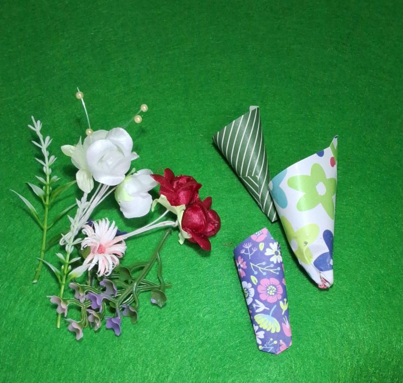 Handmade Decorative Florist Shop with a Selection of Artificial Floral Bouquets