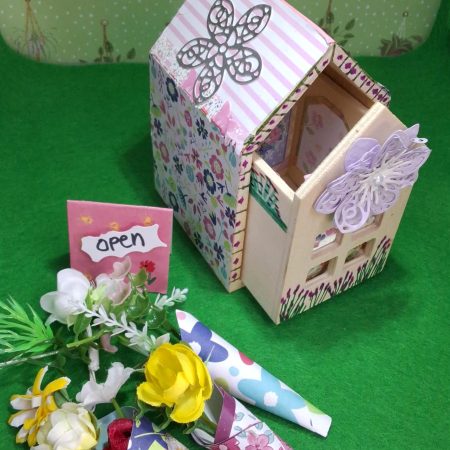 Handmade Decorative Florist Shop with a Selection of Artificial Floral Bouquets