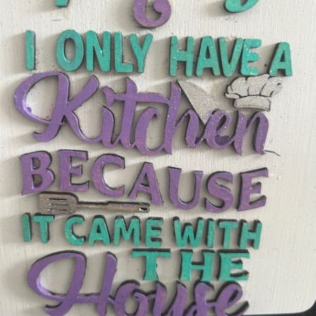 Wooden kitchen clock