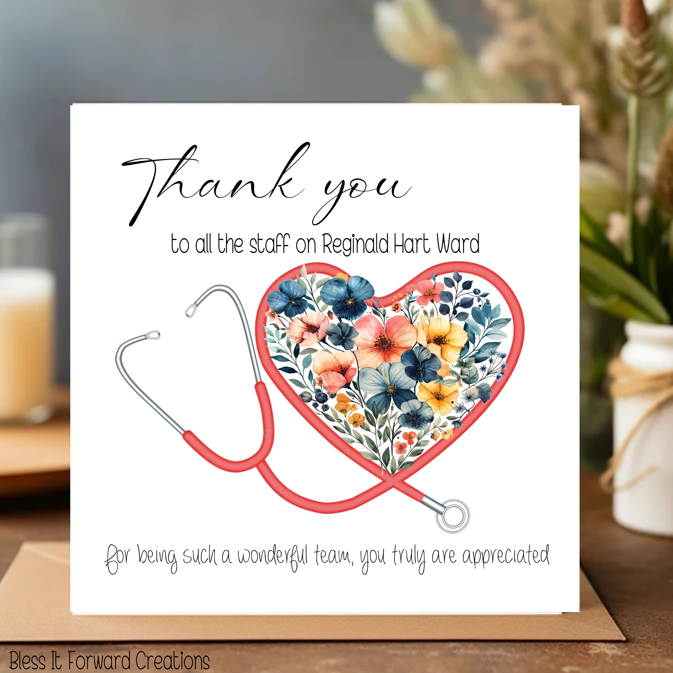 Thank You Card - Nurse, Doctor, Healthcare Team