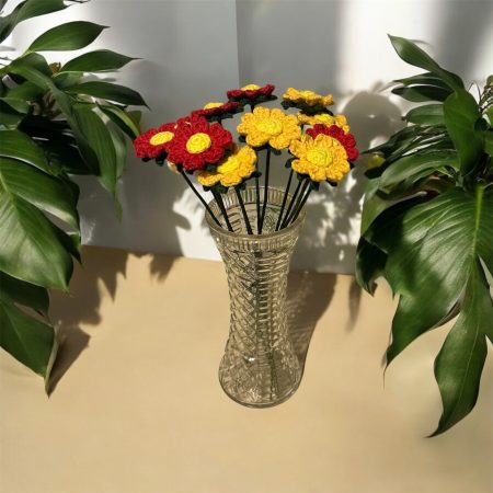 Handmade Crochet Flowers in Various Colours