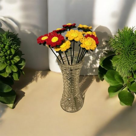 Handmade Crochet Flowers in Various Colours