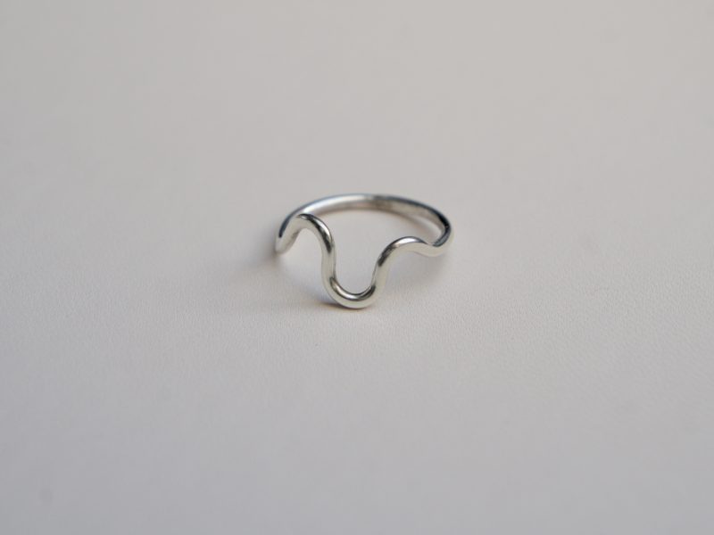 Recycled Sterling Silver Organic Wave Ring